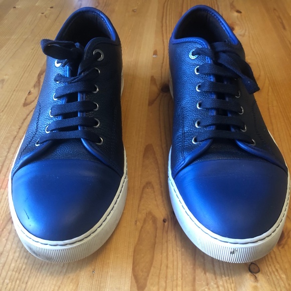 Lanvin leather low top sneakers - Picture 4 of 7